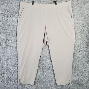 Athleta Brooklyn Joggers‎ Womens Size 26 Beige Pants Travel Lounge Minimalist